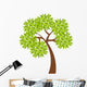 Leafy Tree Illustration Wall Decal