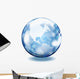 World Glass Sphere Wall Decal