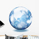 World Glass Sphere Wall Decal