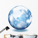 World Glass Sphere Wall Decal