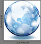 World Glass Sphere Wall Decal