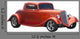 American Hot Rod White Wall Decal