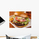 Gourmet Cheeseburger with Mug Wall Decal Design 2