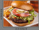 Gourmet Cheeseburger with Mug Wall Decal Design 2