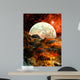 Alien Planet and Moon Wall Decal