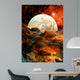 Alien Planet and Moon Wall Decal