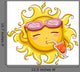 Summer Sun Drink Wall Decal