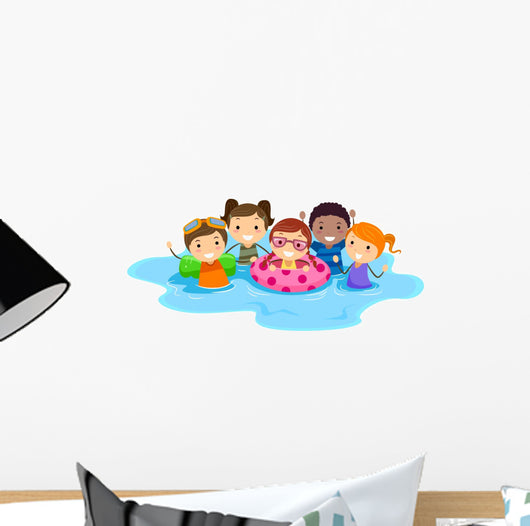Pool Kids Wall Decal