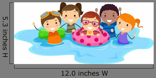 Pool Kids Wall Decal