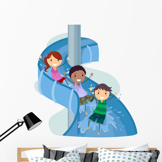 Slide Kids Wall Decal