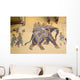 Frescoes Wall Jaipur Rajasthanindia Wall Decal