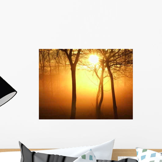 Sunrise Misty Morning Wall Decal