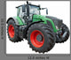 Green Modern Tractor Wall Decal