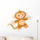 Happy Little Monkey Wall Decal
