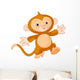 Happy Little Monkey Wall Decal