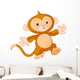 Happy Little Monkey Wall Decal