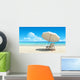 Beach Chair and Umbrella Wall Decal