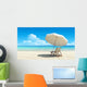 Beach Chair and Umbrella Wall Decal