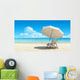 Beach Chair and Umbrella Wall Decal