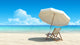 Beach Chair and Umbrella Wall Decal