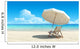 Beach Chair and Umbrella Wall Decal