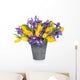 Iris and Tulip Flowers Wall Decal