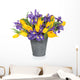 Iris and Tulip Flowers Wall Decal