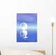 Yin and Yang Blue Wall Decal
