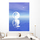 Yin and Yang Blue Wall Decal