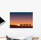 Paysage Desert Dromadaire Crepuscule Wall Decal