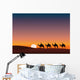 Paysage Desert Dromadaire Crepuscule Wall Decal