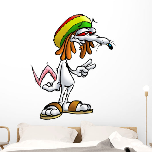 Rat Rasta 01 Wall Decal
