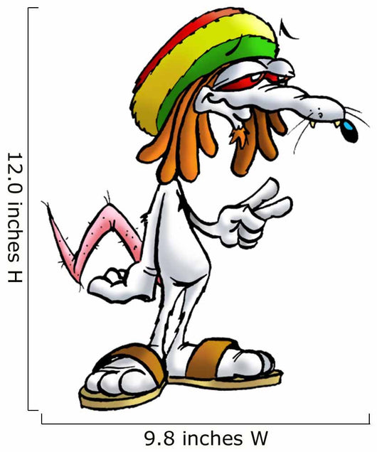 Rat Rasta 01 Wall Decal