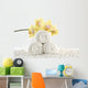 Orchids White Spa Towels Wall Decal