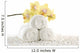 Orchids White Spa Towels Wall Decal
