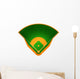 Illustration Baseball Field Wall Decal