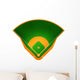 Illustration Baseball Field Wall Decal
