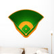 Illustration Baseball Field Wall Decal