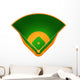 Illustration Baseball Field Wall Decal