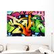 Classic Text Graffiti Wall Decal