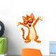 Happy Cat Wearing Sunglasses Wall Decal