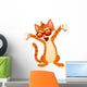 Happy Cat Wearing Sunglasses Wall Decal