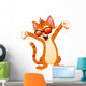 Happy Cat Wearing Sunglasses Wall Decal
