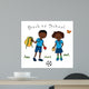 Couple Black Kids Going Wall Decal