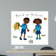 Couple Black Kids Going Wall Decal