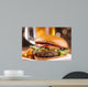 Gourmet Cheeseburger with Mug Wall Decal Design 1