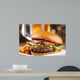 Gourmet Cheeseburger with Mug Wall Decal Design 1