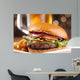 Gourmet Cheeseburger with Mug Wall Decal Design 1