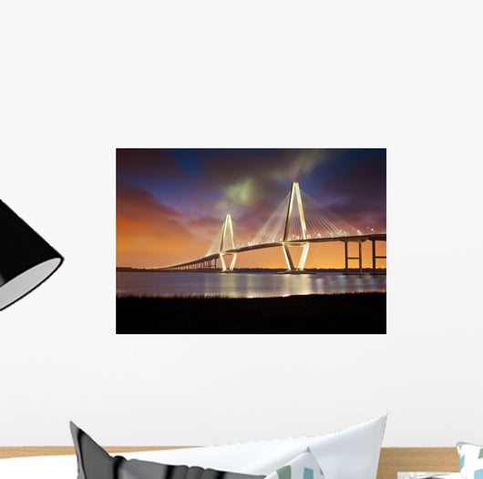 Cooper River Suspension Bridge Wall Decal