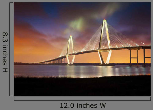 Cooper River Suspension Bridge Wall Decal